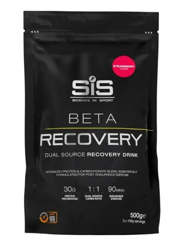 SIS POWDER BETA RECOVERY 500г - клубника